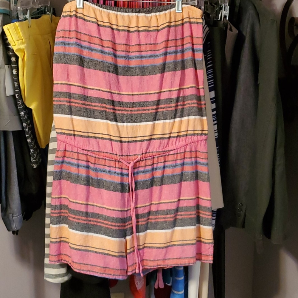 Old Navy multi-colored strapless romper